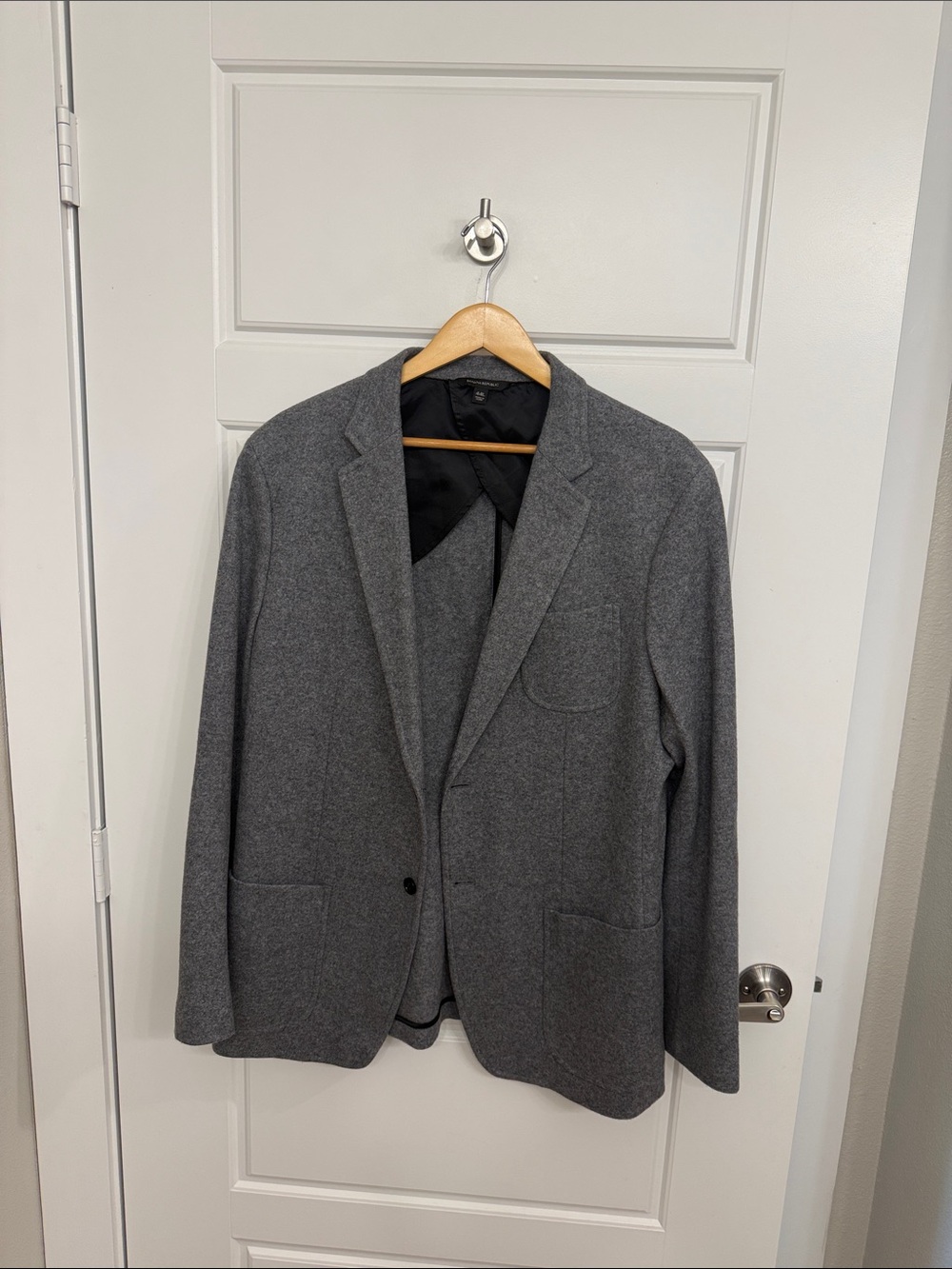 Men's Banana Republic Grey Wool-Blend Blazer 44L